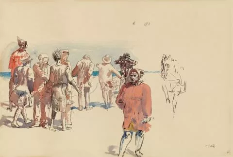 Werner Tübke — Strandfiguren / Vorsaison am Strand II