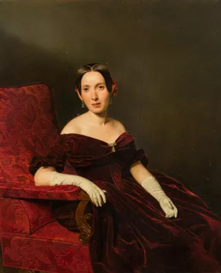 Ferdinand Georg Waldmüller — Portrait de Pauline von Boschan, née Mayer-Gunthof, 1847