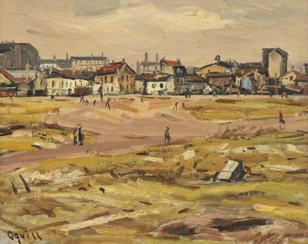 Takanori Oguiss — Pariser Vorstadt (um 1950)