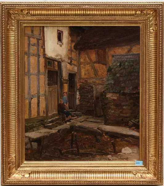 Richard Fresenius — Vor dem Bauernhaus