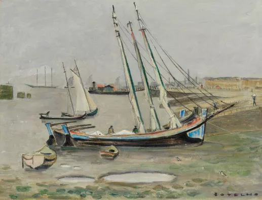 Carlos Botelho — Boat in the harbour