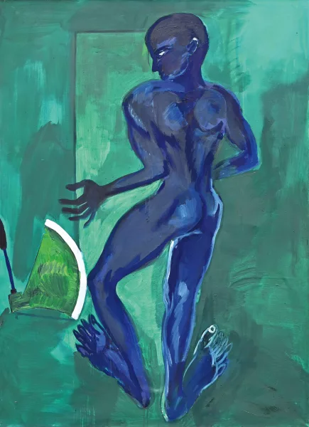 Rainer Fetting — Man and axe (green II), 1981