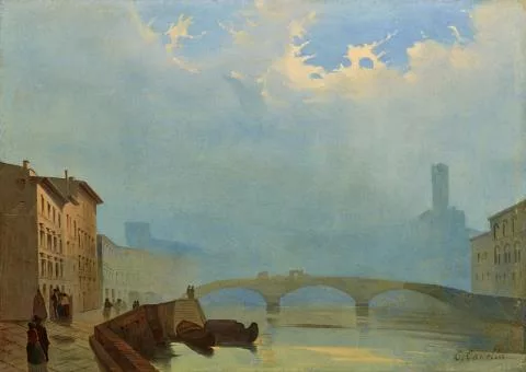 Carlo Canella — Blick auf den Arno bei Pisa