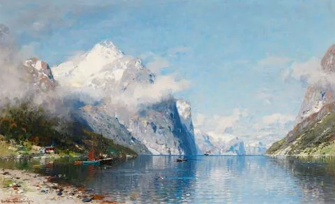 Georg Anton Rasmussen — Paysage de fjord norvégien