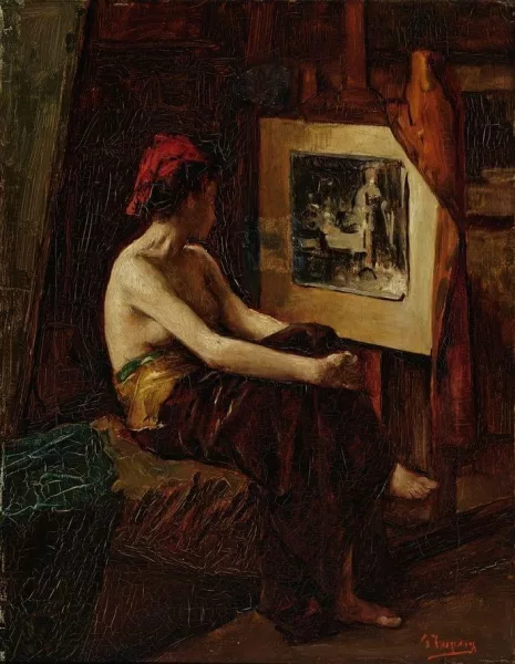 Josse Impens — La modèle dans l'atelier