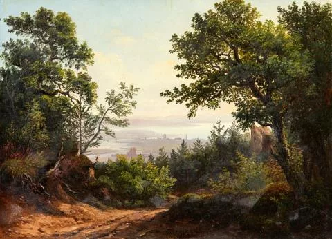 Karl Christian Sparmann — Blick auf Konstanz von der Schweiz aus