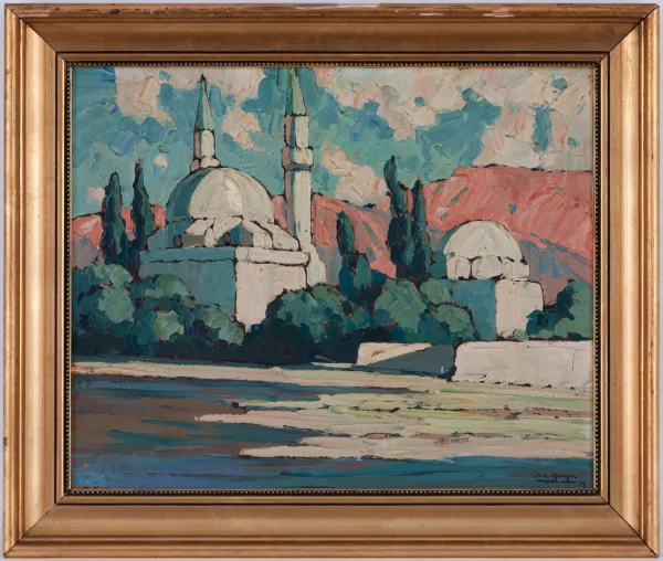 Charles Auguste Mangin — Mosquée à "Damas - Syrie"