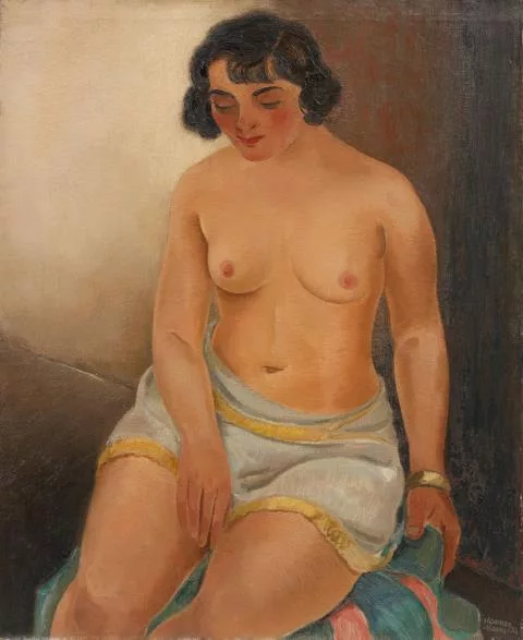 Harmen Meurs — Sitzender Halbakt