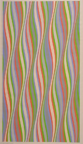 Bridget Riley — Study Following Entice, 1975