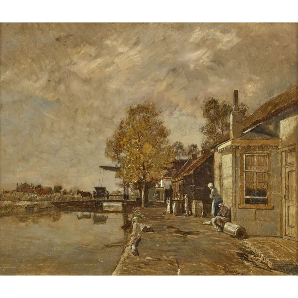 Rudolf Ribarz — "Motiv à Zweet (Hollande)".