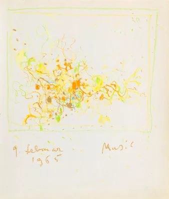 Zoran Mušič — Sans titre, 1965