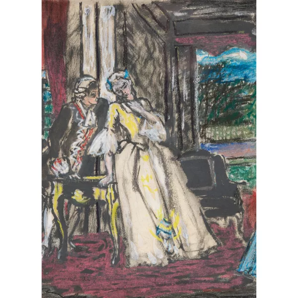 Maurice Brianchon — Theaterszene.