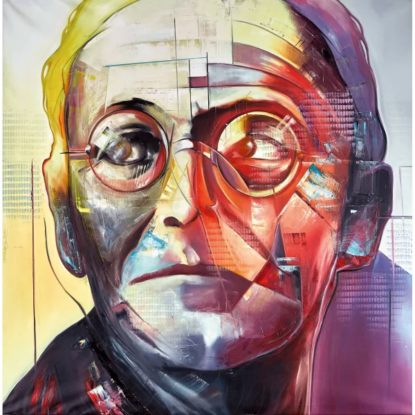 Stephan Kaluza — Porträt von Hermann Hesse (1877-1962).