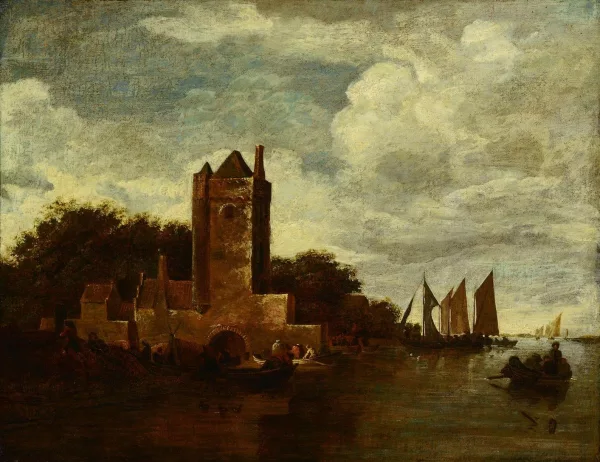 Jan van Goyen — Suiveur de Jan Van Goyen — Scène portuaire