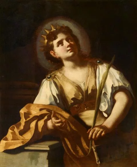 Francesco Solimena — Sainte Catherine