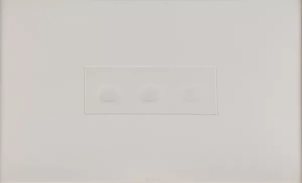 Turi Simeti — Trois ovales blancs, 1980