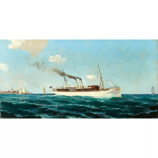 Christian Frederick Svensson — Dampfschiff unter russischer Flagge der finnischen Reederei Bore.