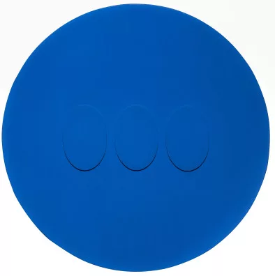 Turi Simeti — Tre ovali blu, 1965