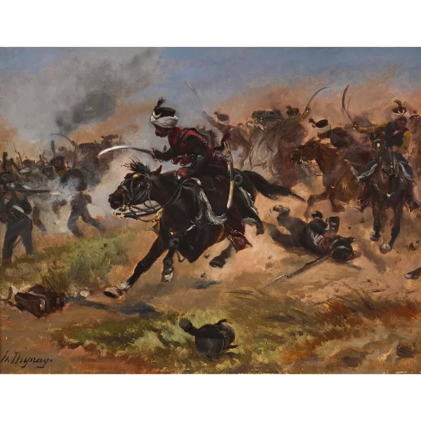 Henri-Louis Dupray — Angriff der Osmanischen Armee.