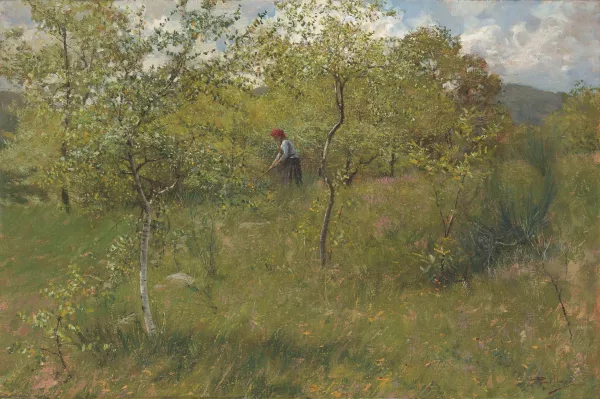 Giorgio Belloni — Bäuerin am Heuen