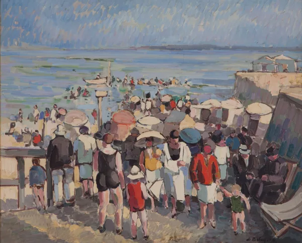 Pierre Savigny de Belay — "Plage de Villervile, Normandie"