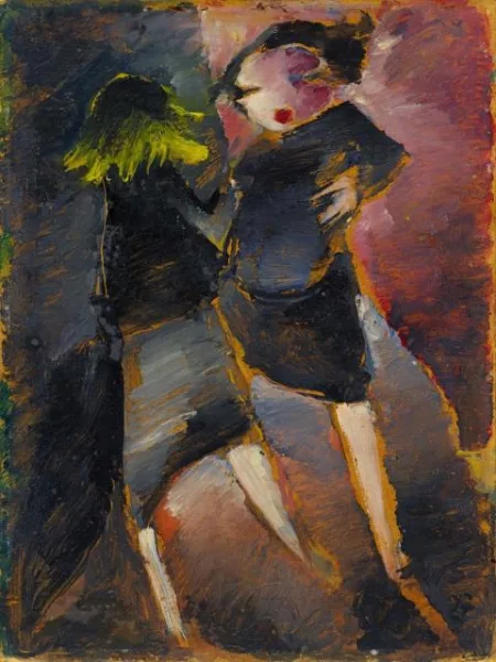 Werner Scholz — Die Diele der Dame. Les deux amies