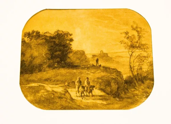 Honoré Daumier — Dans le goût de Honoré Daumier — Paysans en chemin