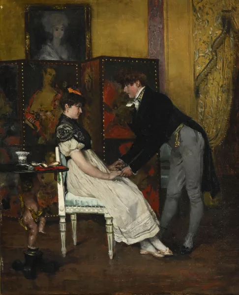 Franz Skarbina — "Ein ernstes Wort",