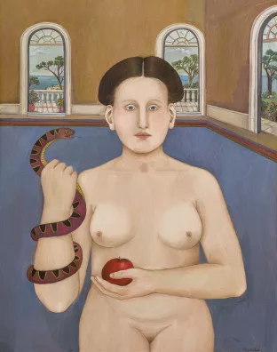 Muriel Kalish — Nude in a Pompei Villa