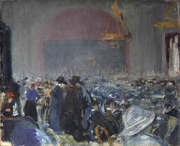 Imre Goth — Hall scene, 1921