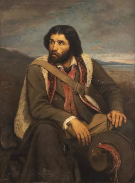 Henri Lehmann — Attribué à Henri LEHMANN — Le Brigand de Naples
