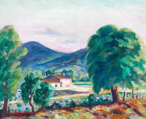 Henri Manguin — Ferme de Provence, à l’arrière du golfe de Saint-Tropez, 1924