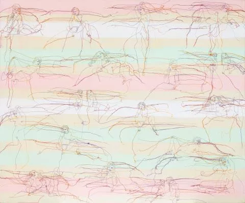 Ghada Amer — Ohne Titel (The Garden of Eden of Reza)