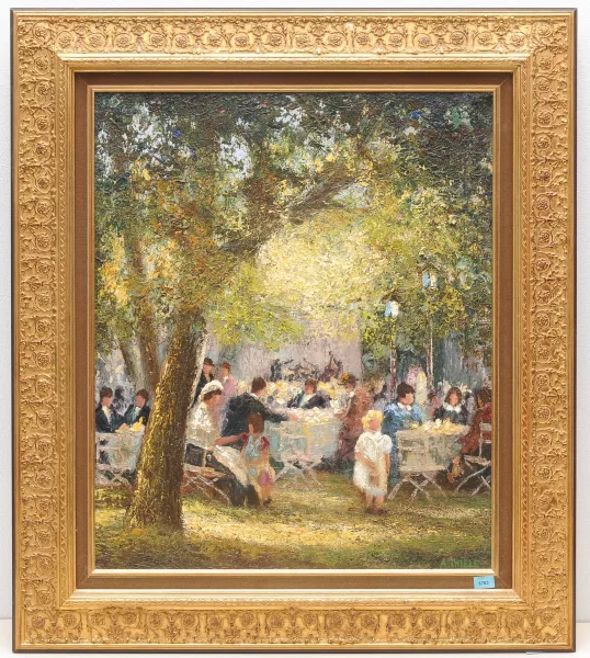 Johann Alexander Thiele — Im Augustinerbiergarten in München