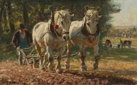 Julius Paul Junghanns — Farmer with a Plough