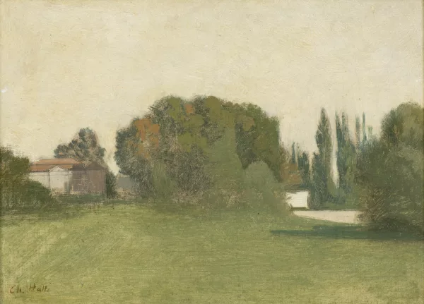 Charles Hallé — Charles HALLÉ (1867-1924), 'Paysage de campagne', huile