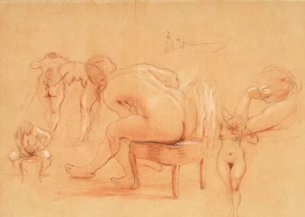 Julien Louis Tavernier — Etude de nus"