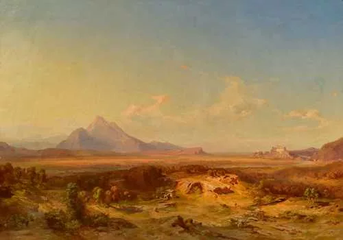Carl Anton Joseph Rottmann — Landschaft mit Staufen bei Bad Reichenhall. Um 1838–42.