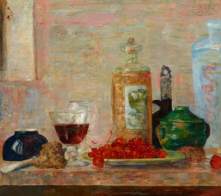 James Ensor — Stillleben mit Kirschen, 1889