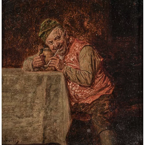 Wilhelm Löwith — Der Pfeifenraucher.