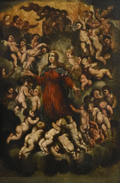Pedro Núñez de Villavicencio — Suiveur de Pedro Nuñez de Villavicencio — Le couronnement de la Vierge