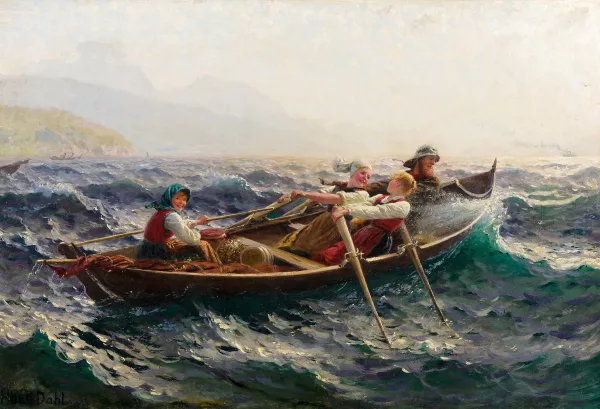 Hans Dahl — Sur le bateau