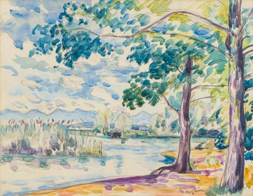 Henri Manguin — La plage à Colombier, 1917