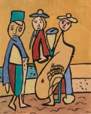 Gaston Chaissac — Trois personnages, 1947