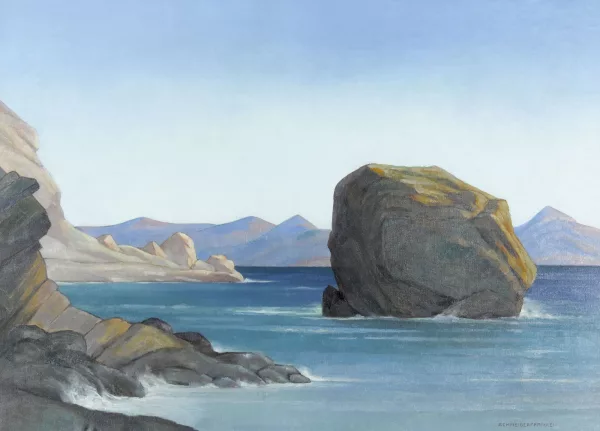Bô Yin Râ — Paysage côtier rocheux en Grèce