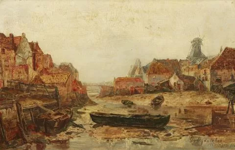 Gustav Schönleber — Hafenansicht von Vlissingen