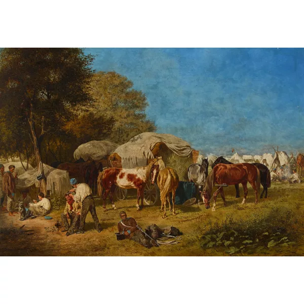 Franz Quaglio — Nell'accampamento militare