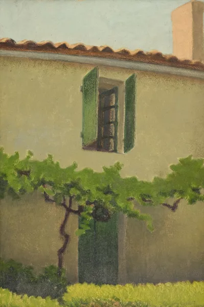 Charles Lacoste — Fenêtre ouverte sur façade,
