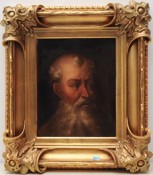 Jean-Baptiste Greuze — Suiveur de Jean-Baptiste Greuze, XIXe siècle — Portrait d'un homme barbu
