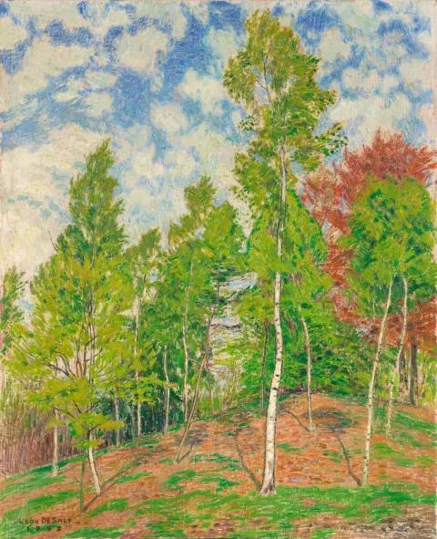 Léon de Smet — Birken und Rotbuche